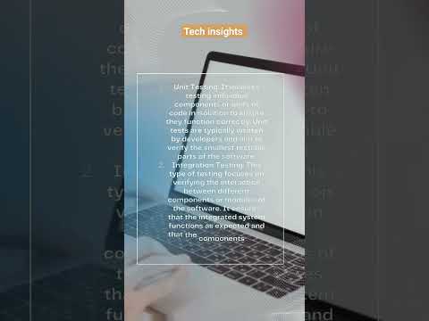 Testing and types of testings in software development life cycle #software #computerlanguages #tech