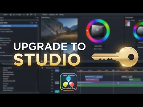 How To Upgrade To Davinci Resolve Studio! (Get DaVinci Resolve Pro)
