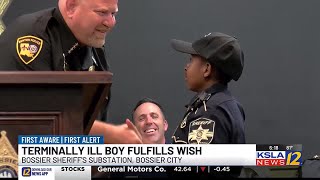 Terminally ill 12-year-old boy sworn in with more than 800 law enforcement agencies