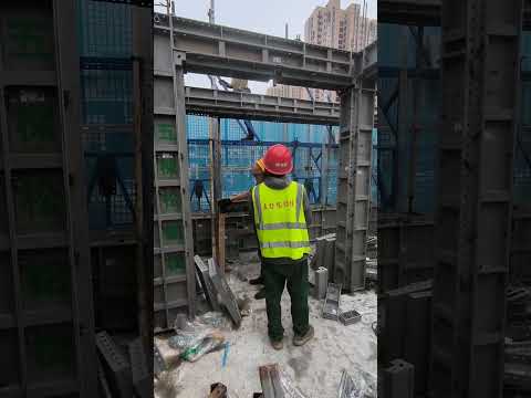 Aluminum formwork construction site