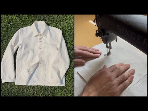 Sewing a Vintage Inspired Hemp Canvas Chore Coat