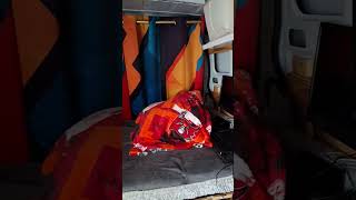 Inside the truck...#vanlifeconversion #camper #diy #campervanconversion #vanlife #nomad