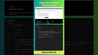 Google Drive Direct Download Link Generator Tool in HTML, CSS, JavaScript #shorts #html #css #js #jv