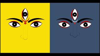 Digital Art with Python Turtle : Durga and Kali