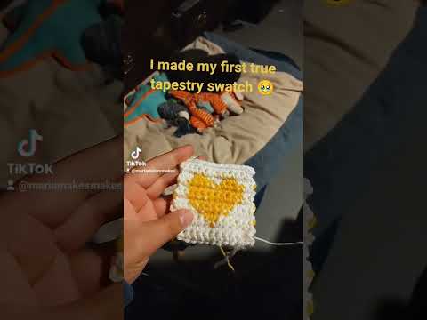 💛 #crochet #tapestrycrochet