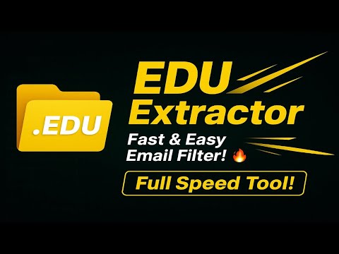 Fast EDU Email Extractor Tool | Combo List Splitter Tutorial | 2025