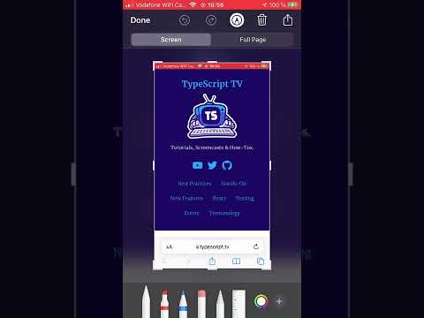 Capture full page website screenshots on your iPhone #shorts
