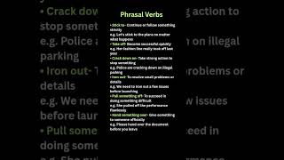 Phrasal Verbs ✅ #english #learnenglish #vocabulary #spokenenglish #ielts #vocabs