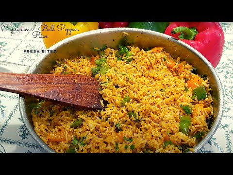 Yummy Flavorful Capsicum Rice recipe