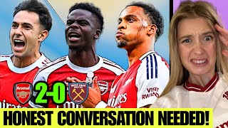 I Can't Believe I'm Saying This About Arsenal.. Arsenal 2-0 West Ham Review