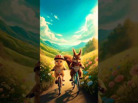 The Chick and Squirrel Dancing on A  Ram Sam Sam #cute #shortsfeed #aramsamsam