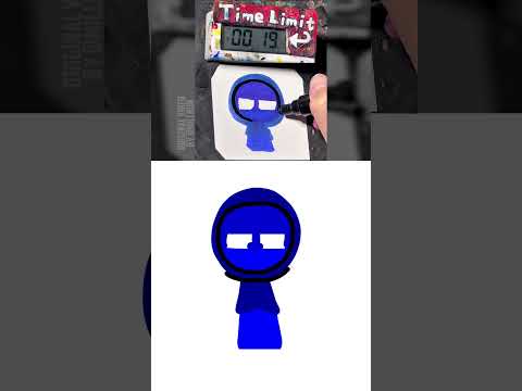 【NO ASMR】Drawing Jevin(Sprunki Pyramixed) in 40 Sec (Remake by Copy Marker)