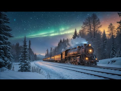 Train Ride Through a Snowy Wonderland: Relaxing Christmas Journey Music