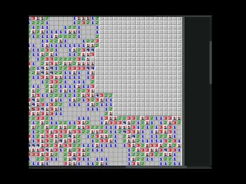 Finally beating the biggest Minesweeper there is