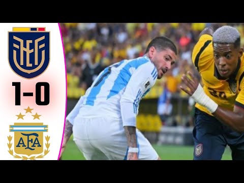 ARGENTINA LOSS THE MATCH 😓|| ARGENTINA VS ECUADOR (0-1) HIGHLIGHTS ||