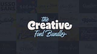 The Creative Font Bundle: 25 Best-Selling Fonts, 98% Off