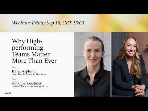Why High-Performing Teams Matter More than Ever | Systematic Hiring Ep. 1 Johanna Koistinen, Human X