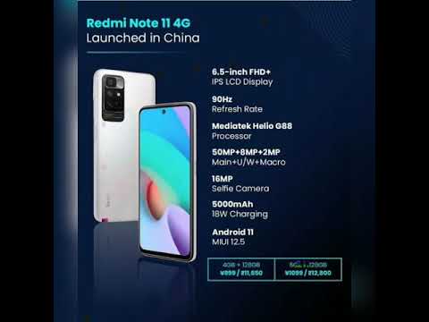 New launched REDMI NOTE 11 5G with spacifactions fully deatels must watch#tech #shorts