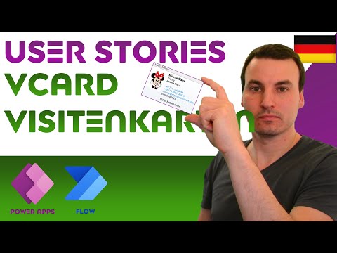 [PowerApps User Stories] VCard-VISITENKARTEN aus PowerApps erstellen