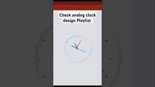 Analog clock using HTML CSS and JavaScript #coding #javascript