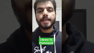 Library Vs Framework Javascript | Difference Library Vs Framework #shorts #viralshorts
