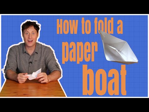 How to fold a paper boat.