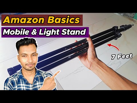 Amazon Basics 7 Feet Mobile & Light Stand Review | Under 300 🔥