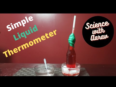 Simple water thermometer |Meteorology experiments| Easy science project