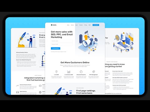 Responsive SEO Agency Website using HTML CSS JavaScript | SEO | web design