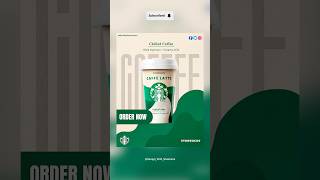 Amazing Starbucks poster #shorts #canva #tutorial #ytshorts #design
