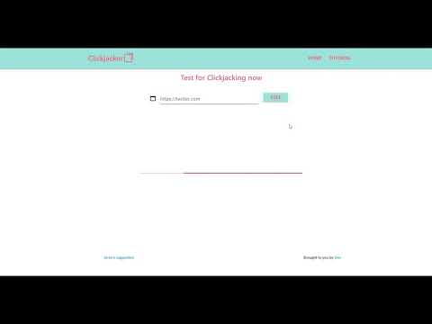 Test Clickjacking / UI Redressing attack