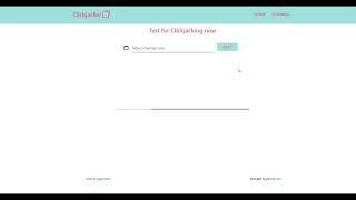 Test Clickjacking / UI Redressing attack