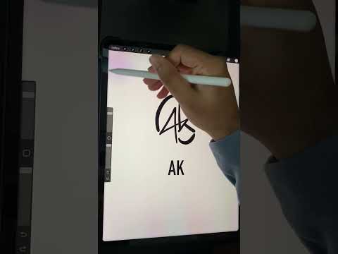 AK Initial Logo. Subscribe and comment your initials! #design #graphicdesign #logo #initial