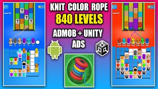 Knit Rope Sort Unity Puzzle Game Source Code | Unity Sorting Game Template | Unity Source Code