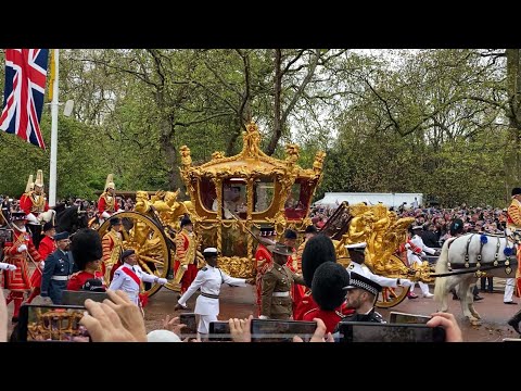 Greatest moments from King Charles III’s coronation procession - as seen from The Mall