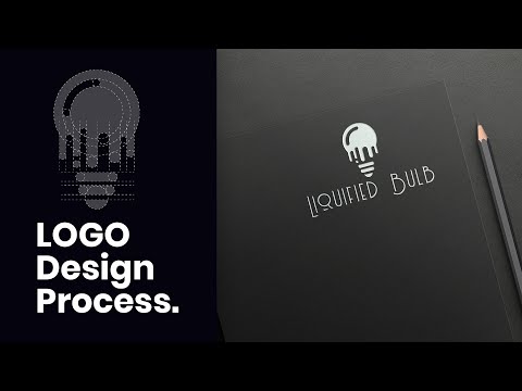 Illustrator Tutorial: Liquified Bulb Logo Design Process From Start To Finish Timelapse