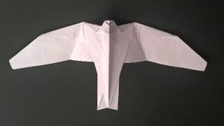 how to make/fold a bird-like paper airplane – bionic pure origami – model falcon