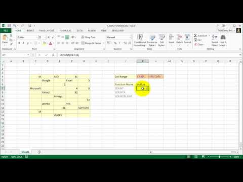 4 Count Functions in Excel