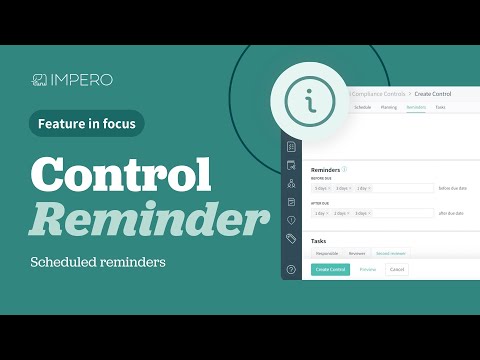 Feature in focus: Control reminders