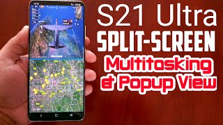 Samsung Galaxy S21 Ultra 5G Split Screen Multitasking & Popup Window Use Any 3 Apps At The Same Time