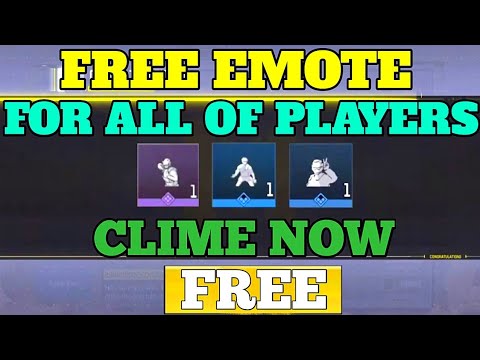 Free Emote For All Of Players Limited Time😱Clime Free Now✅Good News Giveaway Call of duty mobile💥