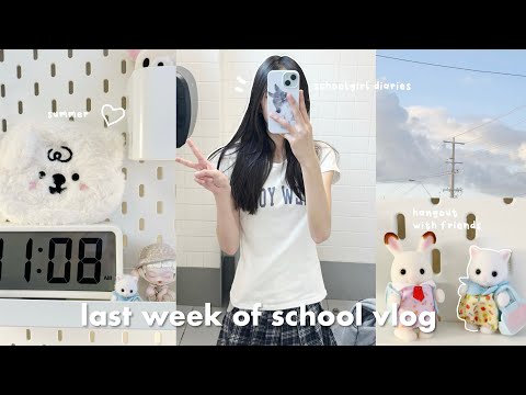 🎐schoolgirl diaries: LAST WEEK OF SCHOOL, shopping haul, hangout with friends, summer