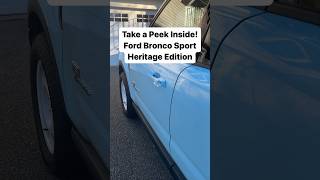 Take a Peek Inside! Ford Bronco Sport Heritage Edition