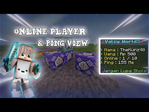 Cara Menambahkan Fitur Online Players Dan Ping Di MCPE | MCPE 1.18.10!!!