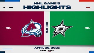 NHL Game 5 Highlights | Avalanche vs. Stars - April 29, 2025