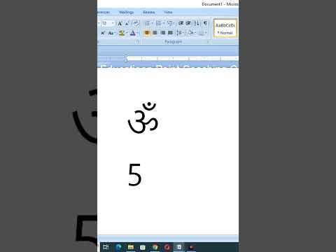 Om or Swastik ka symbol kaise laye #How to insert Om and Swastik symbol #table #window #customtable