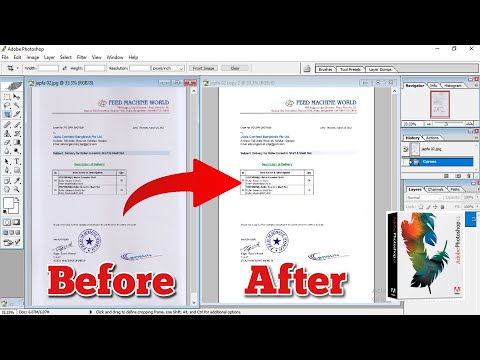 How to clean Scan Document in Photoshop | Repair Old scanned document | Photoshop in Bangla