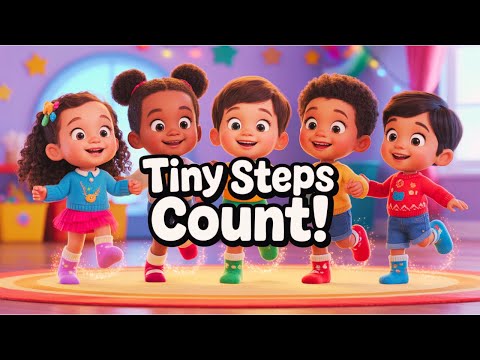 The Tiny Steps Song 👣 Small Wins, Big Growth! | New Year Confidence Song for Kids
