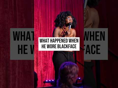 What happened when he wore blackface😳#standupcomedy