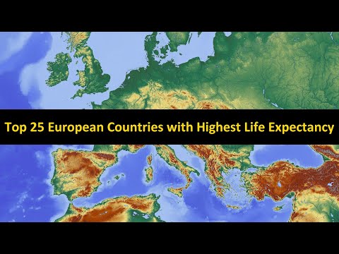 Top 25 European Countries with Highest Life Expectancy